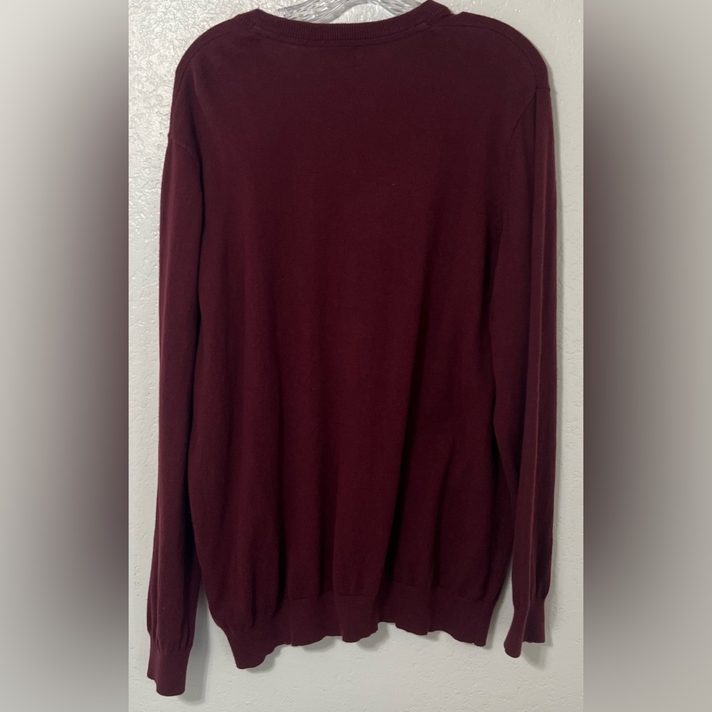L.L.Bean Cotton Cashmere blend V-Neck Sweater XL - Picture 2 of 4